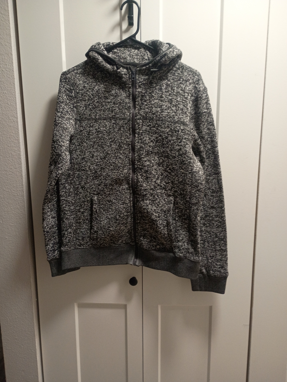 Stone Mountain Accessories Charcoal Marled Zip-Up Hoodie Sweater